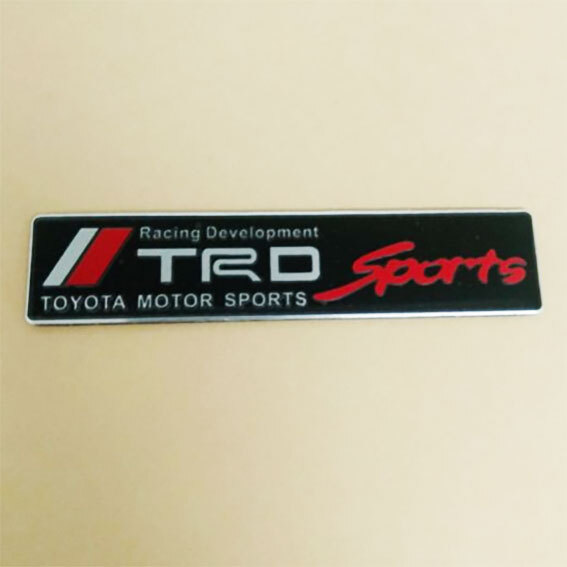 TRD Sports　 (TRD スポーツ）　アルミニウムステッカー　1枚_画像1