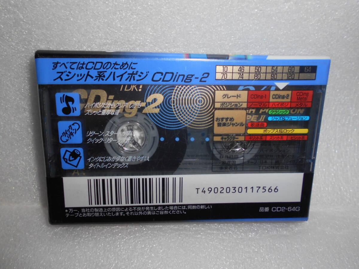 TDK CDing-2　オーディオカセットテープ　64分　1巻　ハイポジション_画像2