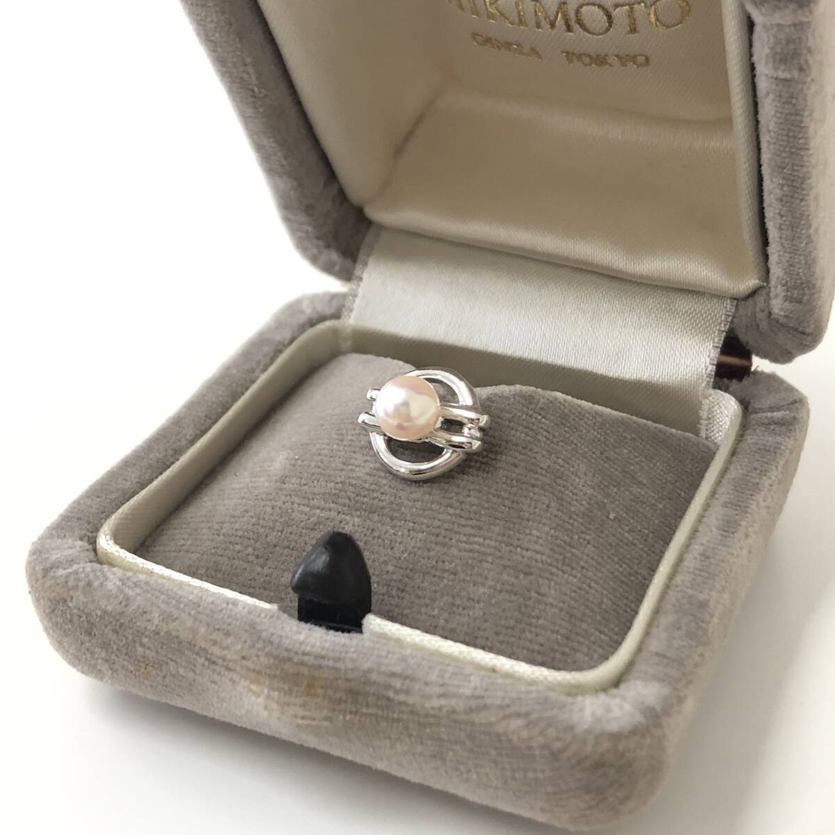 #1367岩 ミキモト MIKIMOTO タイピン パール 1粒 ネクタイピン_画像8