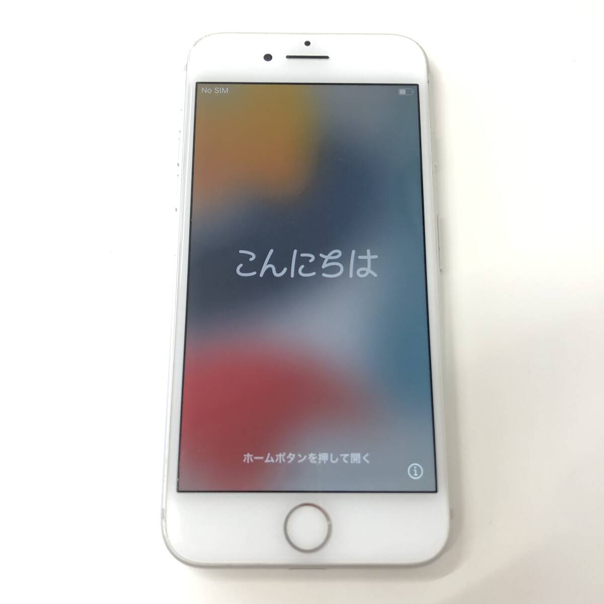 #岩 Apple アップル iPhone7 32GB シルバー MNCF2J/A SIMロック解除済み 〇判定 本体のみ_画像1