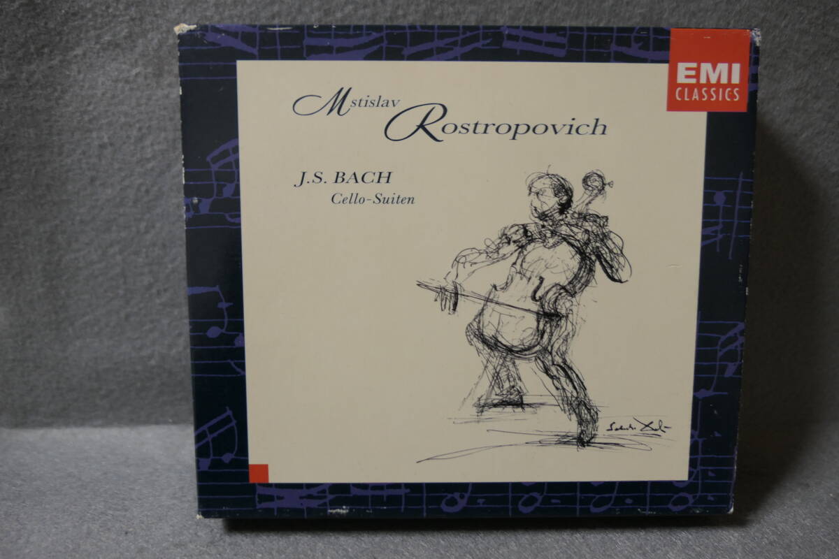 ●送料無料●中古CD● ムスティスラフ・ロストロポーヴィチ MSTISLAV ROSTROPOVICH / BACH SUITES OR CELLO SOLO (NOS.1 - 6)の画像1