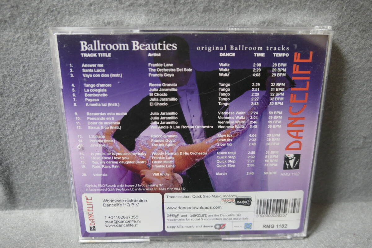 ●送料無料●中古CD● BALLROOM BEAUTIES / for a tuned perfoemance 社交ダンス original ballroom tracks / tempo(BPM)表記あり _画像2