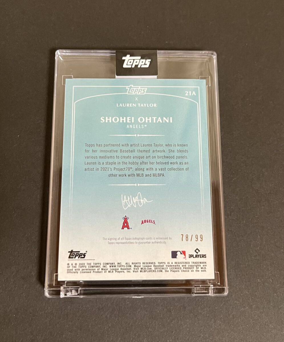 2022 Topps X Lauren Taylor 大谷翔平 Shohei Ohtani On-Card Auto 直筆サインカード/99枚限定ドジャース エンゼルスの画像6