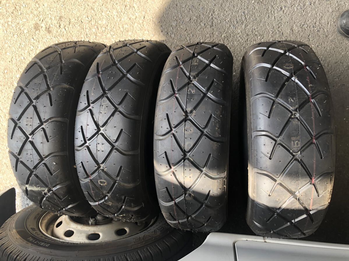 ADVAN 032R 未使用4本セット Sタイヤ 長期保管品 160/70R10 72H の画像9