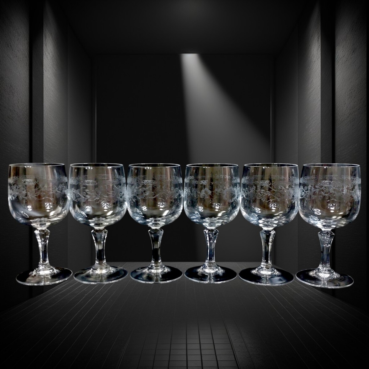 ボヘミアグラス　ワイングラス クリスタルガラス　6客　_画像5