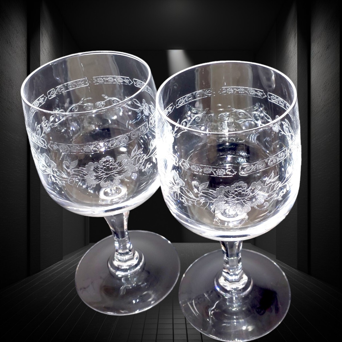 ボヘミアグラス　ワイングラス クリスタルガラス　6客　_画像7