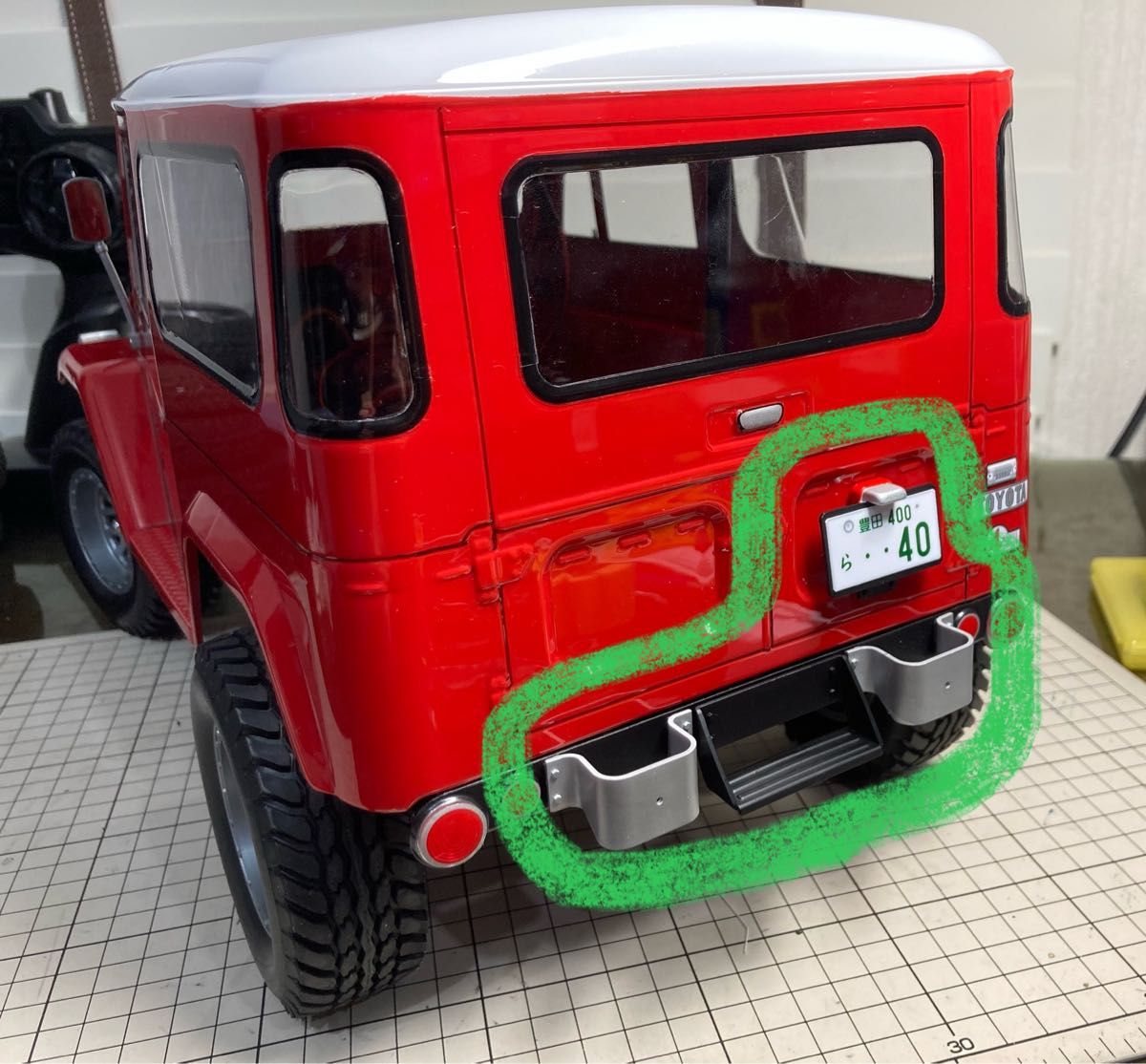 自作パーツ】タミヤCC-02 ランドクルーザー40用 ディテールUP 自作パーツ】タミヤCC-02 ランドクルーザー40用 ディテールUP