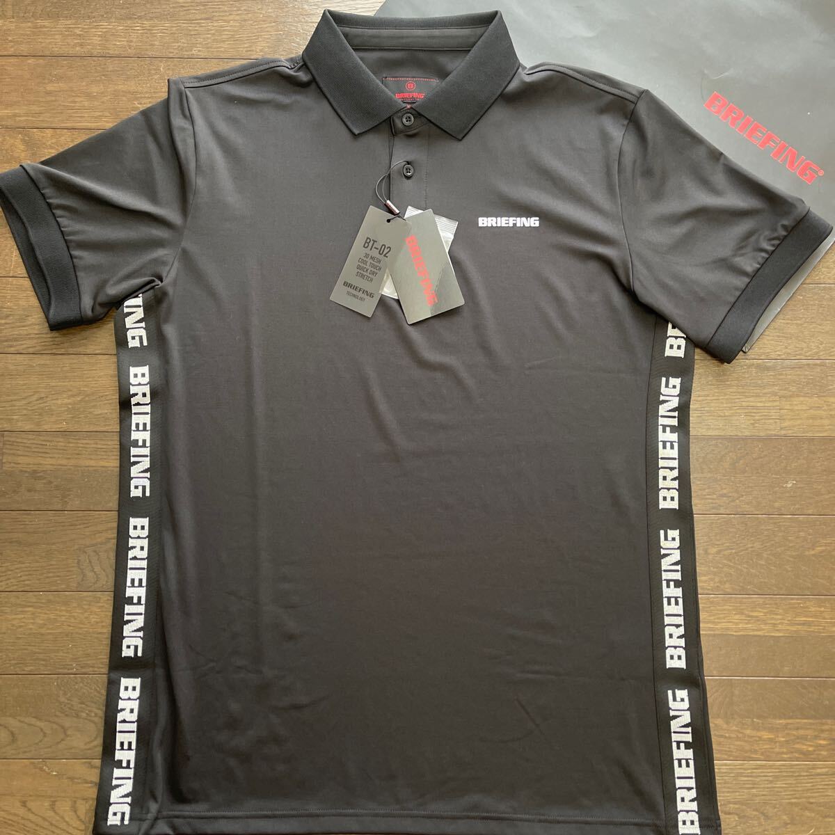 送料無料BRIEFING GOLFブリーフィングMENSポロシャツSIDE連ロゴ 送料無料BRIEFING GOLFブリーフィングMENSポロシャツSIDE連ロゴ