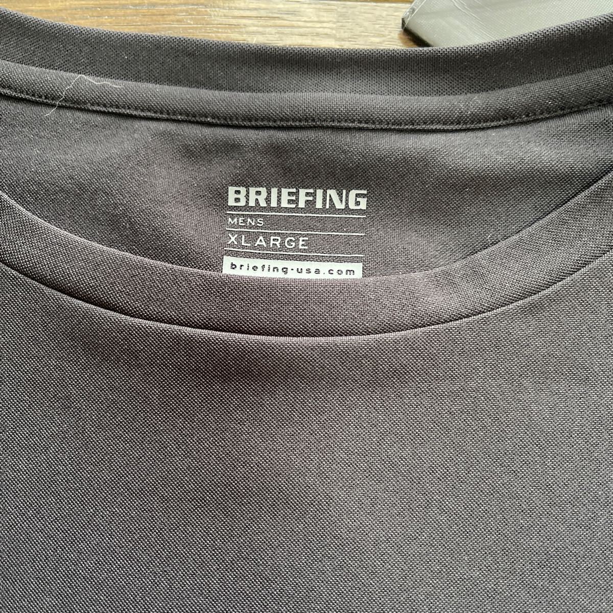 送料無料BRIEFINGブリーフィングMENS 3DプリントTシャツSOLOTEX形態回復STRETCH速乾調和軽快LOOSE FIT Design ECO Black(大特価XL)新品