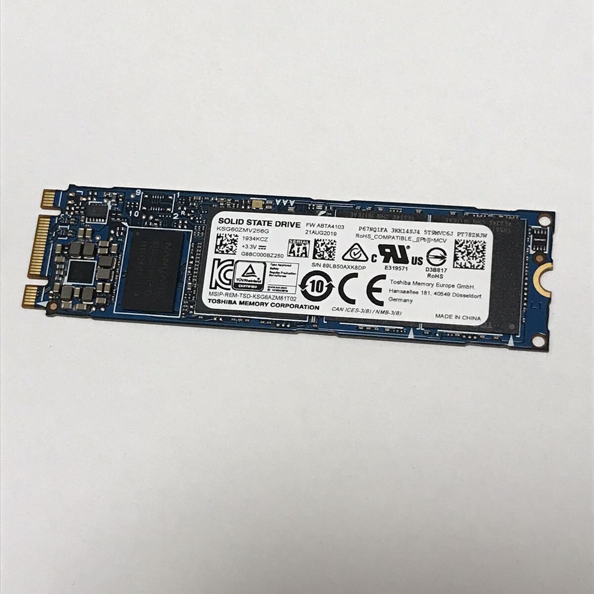 2851 TOSHIBA SSD SATA 正常品 M2 M.2 256GB 2280