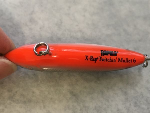 ラパラ X-Rap トゥイッチン マレット 6 レーザー/ブラックバックオレンジベリー Twitchin' Mullet 06 Rapala 塗装ハゲあり (18）の画像3