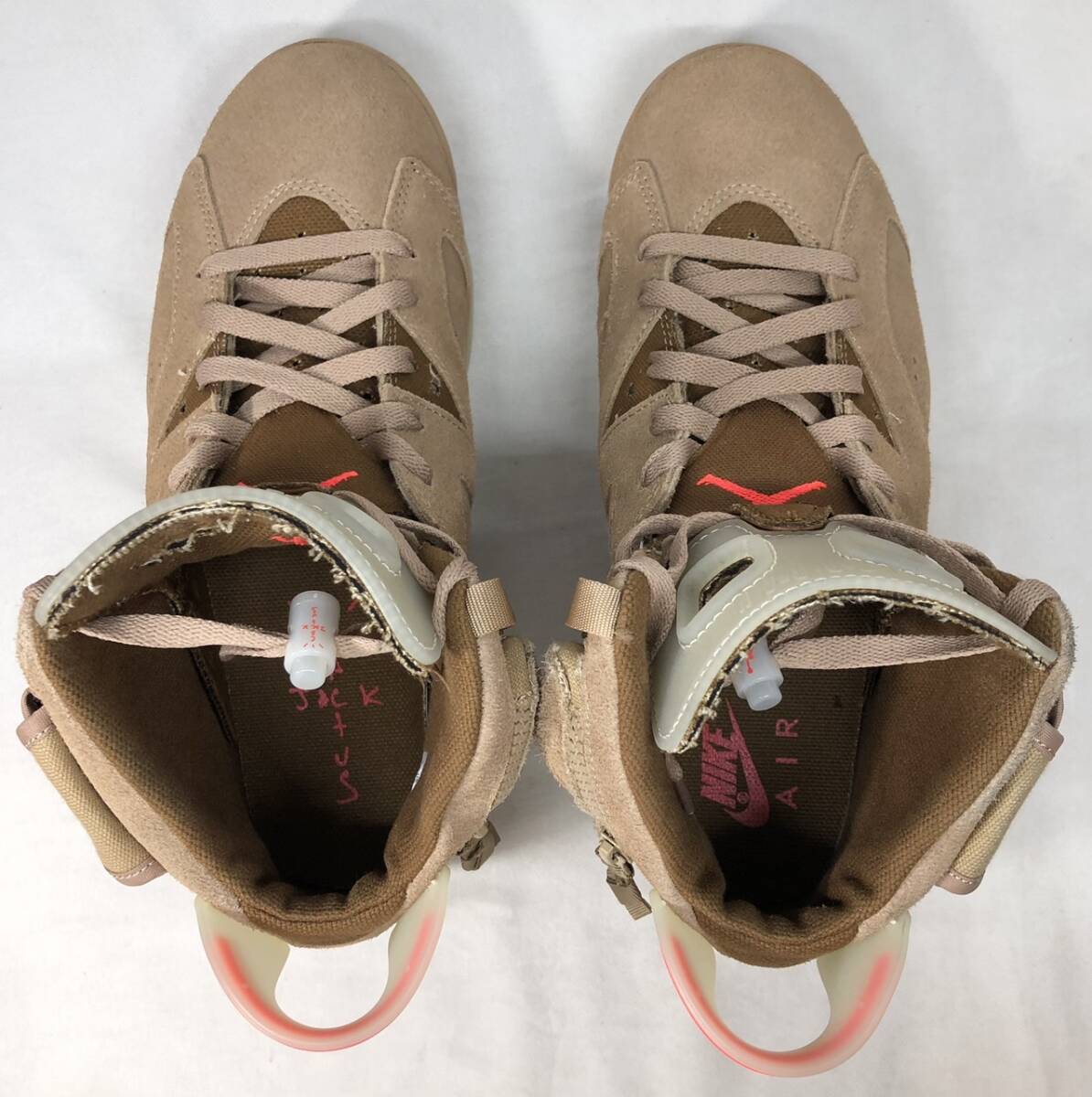 ■ (箱なし) TRAVIS × SCOTT AIR JORDAN 6 BRITISH KHAKI AJ6 トラヴィス スコット ナイキ エアジョーダン6 DH0690-200 26.5cm ●240405_画像3