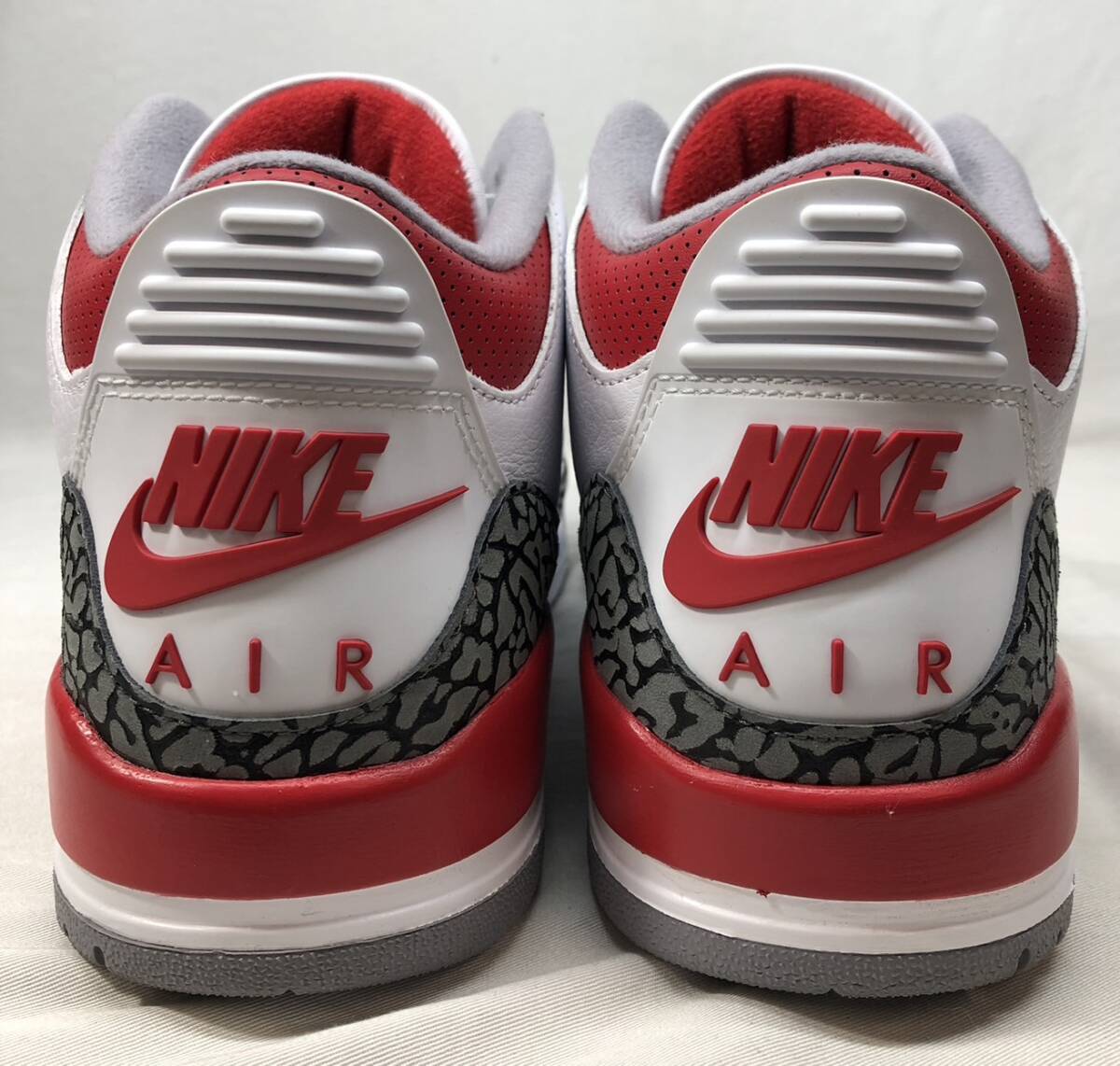 ■ NIKE AIR JORDAN 3 RETRO FIRE RED AJ3 ナイキ エアジョーダン3 レトロ ファイヤーレッド DN3707-160 27cm ●240407_画像6