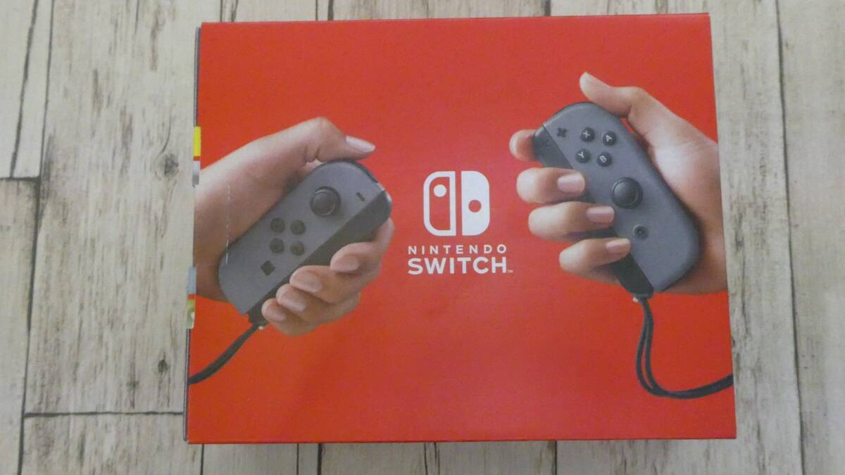 *1 jpy start![ unused ] nintendo Nintendo Switch general model [ gray ] body ①