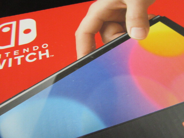 * unused Nintendo Switch body ( have machine EL model ) Joy-Con(L) neon blue /(R) neon red 