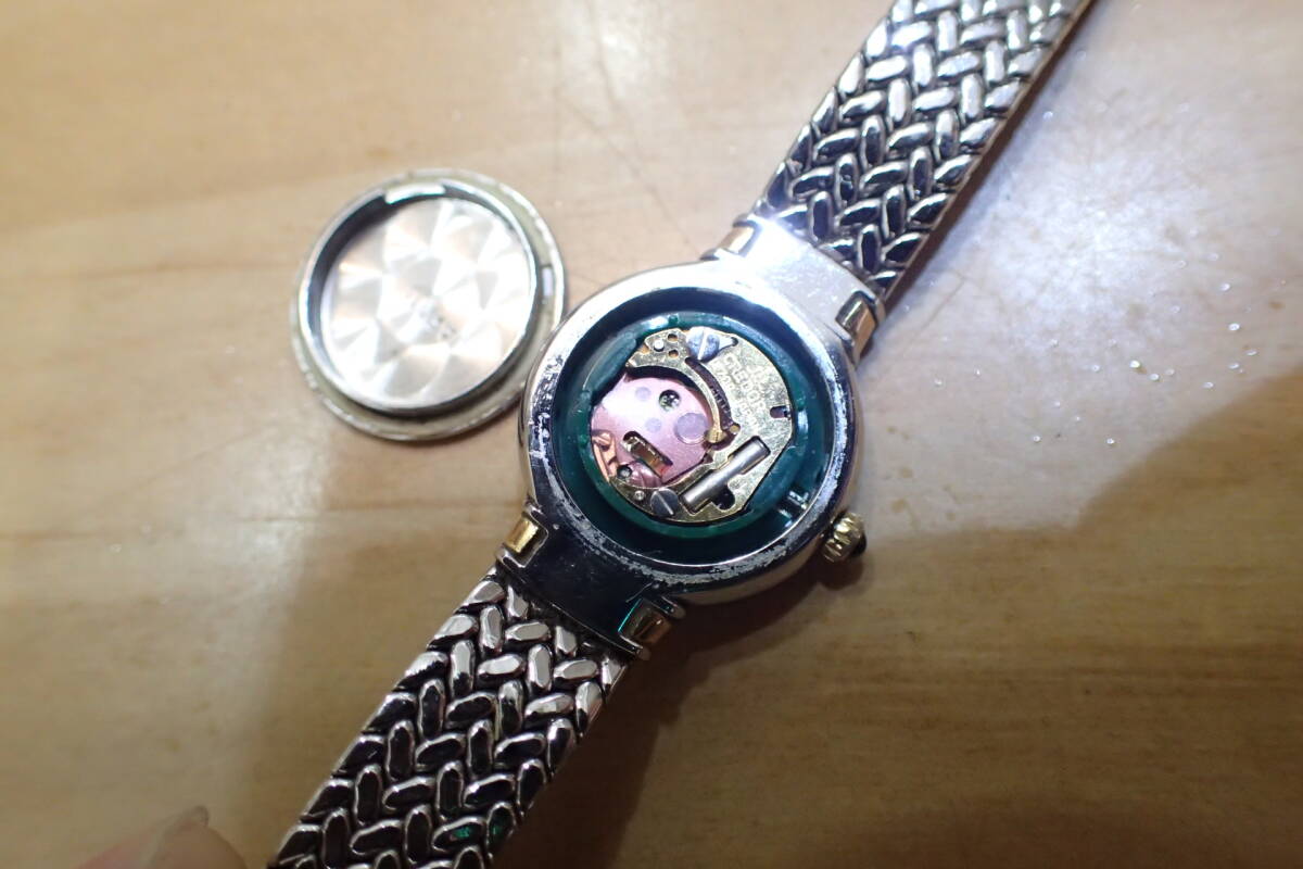 SEIKO/セイコー クレドール ◆1E70-0010 18K/金無垢コンビ 10ポイント ダイヤモンド レディース腕時計_画像2