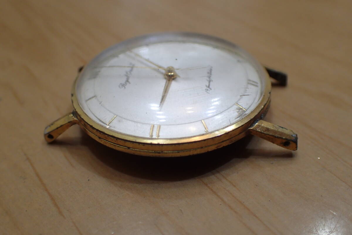 時計店在庫 ロイヤルオリエント/Orient ◆ ゴールド 変わり文字盤 手巻きアンティーク腕時計の画像8