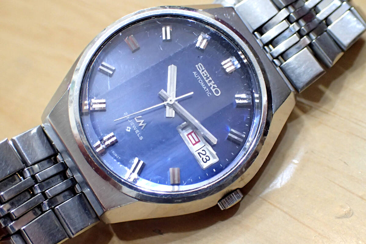 セイコー/SEIKO ロードマチック/LM ◆5606-8061 ブルーグラデーション文字盤/カットガラス メンズ 機械式自動巻き腕時計の画像1