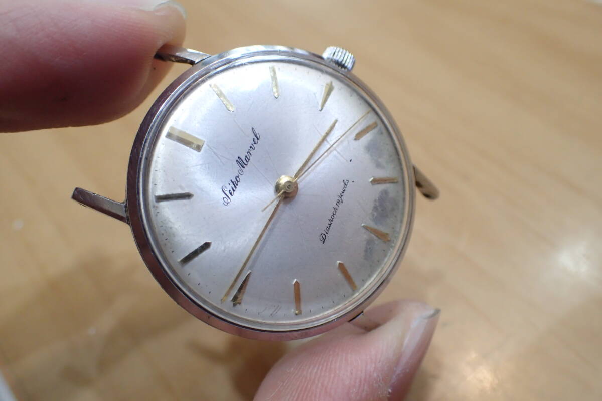 時計店在庫 ◆Seiko/セイコー マーベル ◆ゴールド 手巻きアンティーク メンズ腕時計の画像7