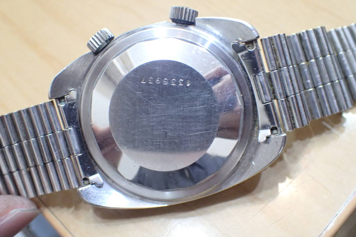 激レア JAEGER LECOULTRE/ジャガールクルト ◆メモボックス/アラーム 大型クッションケース 青文字盤 自動巻き メンズ腕時計_画像3