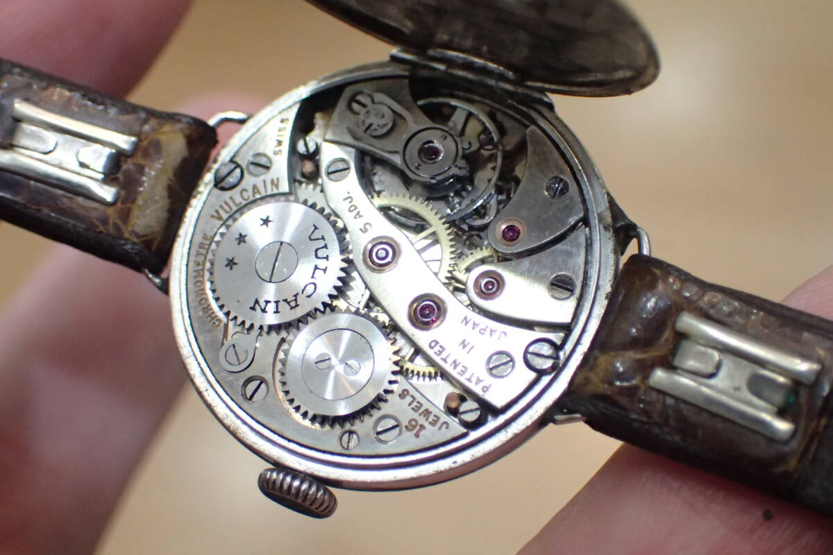 希少 スイス ヴァルカン/VALCAIN クロノメーター ◆ プラチナ製/PTケース 5姿勢調整ムーブメント 手巻きメンズ腕時計の画像2