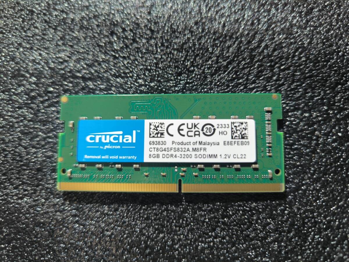 【送料無料】Crucial クルーシャル ノートPCメモリ SO-DIMM DDR4-3200 PC4-25600 16GB（8GB2枚組）の画像2