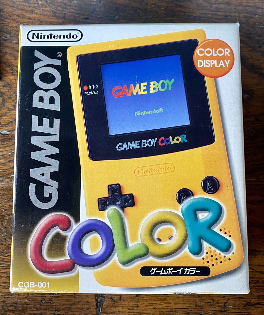 Nintendo ゲームボーイカラー 本体 動作確認済み イエロー 当時物 送料込 任天堂 GAME BOY COLOR _画像3