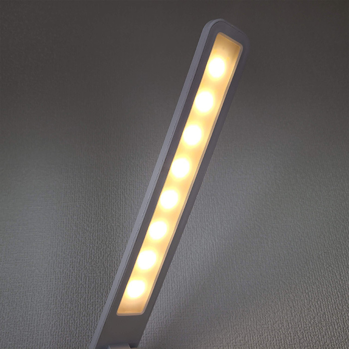 デスクライト スタンド 卓上 ライト LED 読書灯 無段階調光 学習机 スマホ充電 折り畳み式 ブラック スタイリッシュ 読書 勉強 ランプの画像4