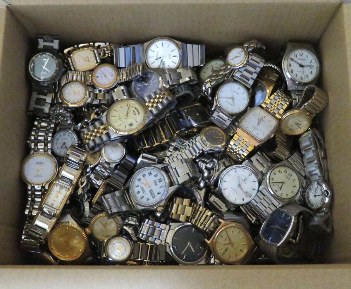 腕時計大量セット 100個以上 SEIKO CITIZEN TECHNOS ORIENT GUESS 等/メンズ/レディース/ブランド/QUARTZ/機械式/大量/点/kgの画像1