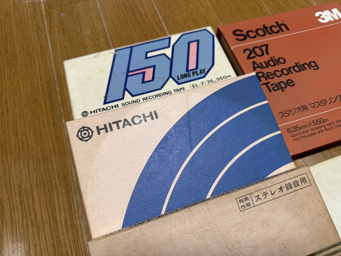 Scotch 207 スコッチ オーディオレコーディングテープ 日立 LNO-550 LNO-370 オープンリールテープ リールテープ いろいろ まとめ 7点の画像6