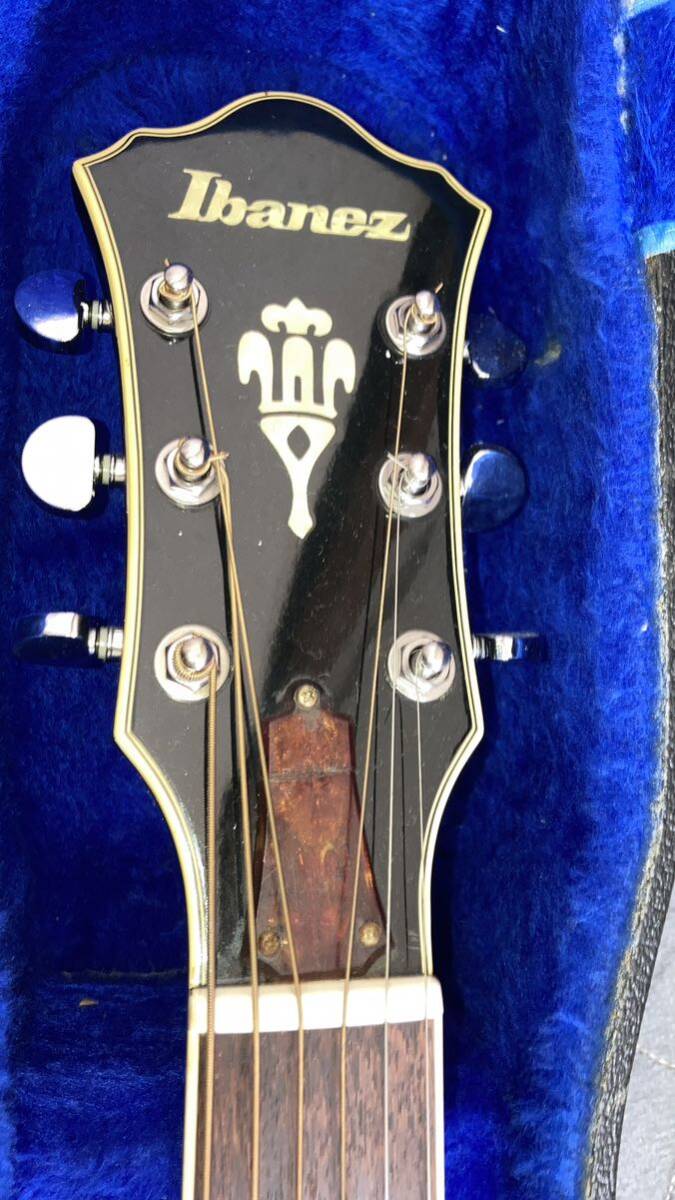 ジャンク IBANEZ R-460 専用ケース付アコースティックギターの画像8