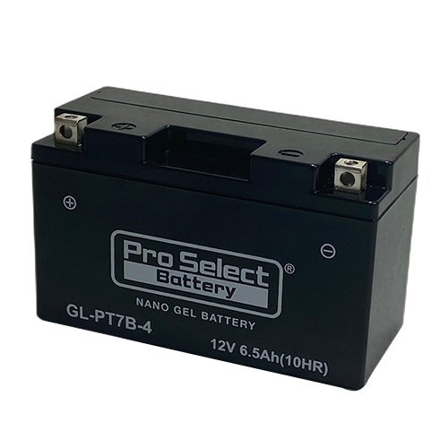 バイク バッテリー シグナスX マジェステ TTR250 レイド /Pro Select Battery GL-PT7B-4(YT7B-BS、GT7B-4 互換)(ジェルタイプ 液入充電済)の画像2