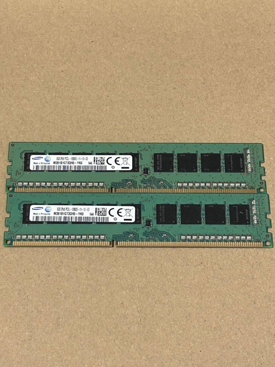 16GB【8GB *2枚セット】 Samsung /8GB 2Rx8 PC3L 12800Eサーバー　DDR3メモリ　_画像2