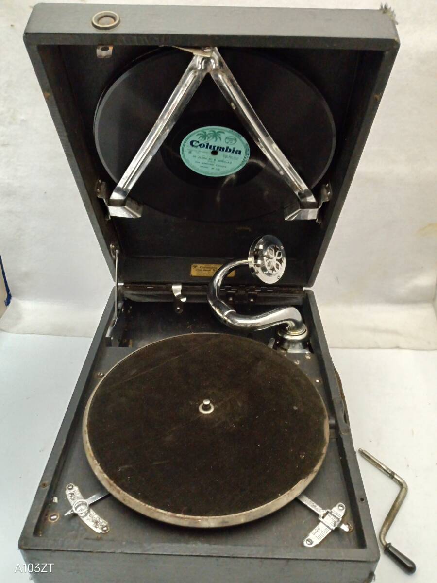 の39 レトロ　コロンビア蓄音機　Viva-tona Grafonola MODEL-NO203A　音出し確認済