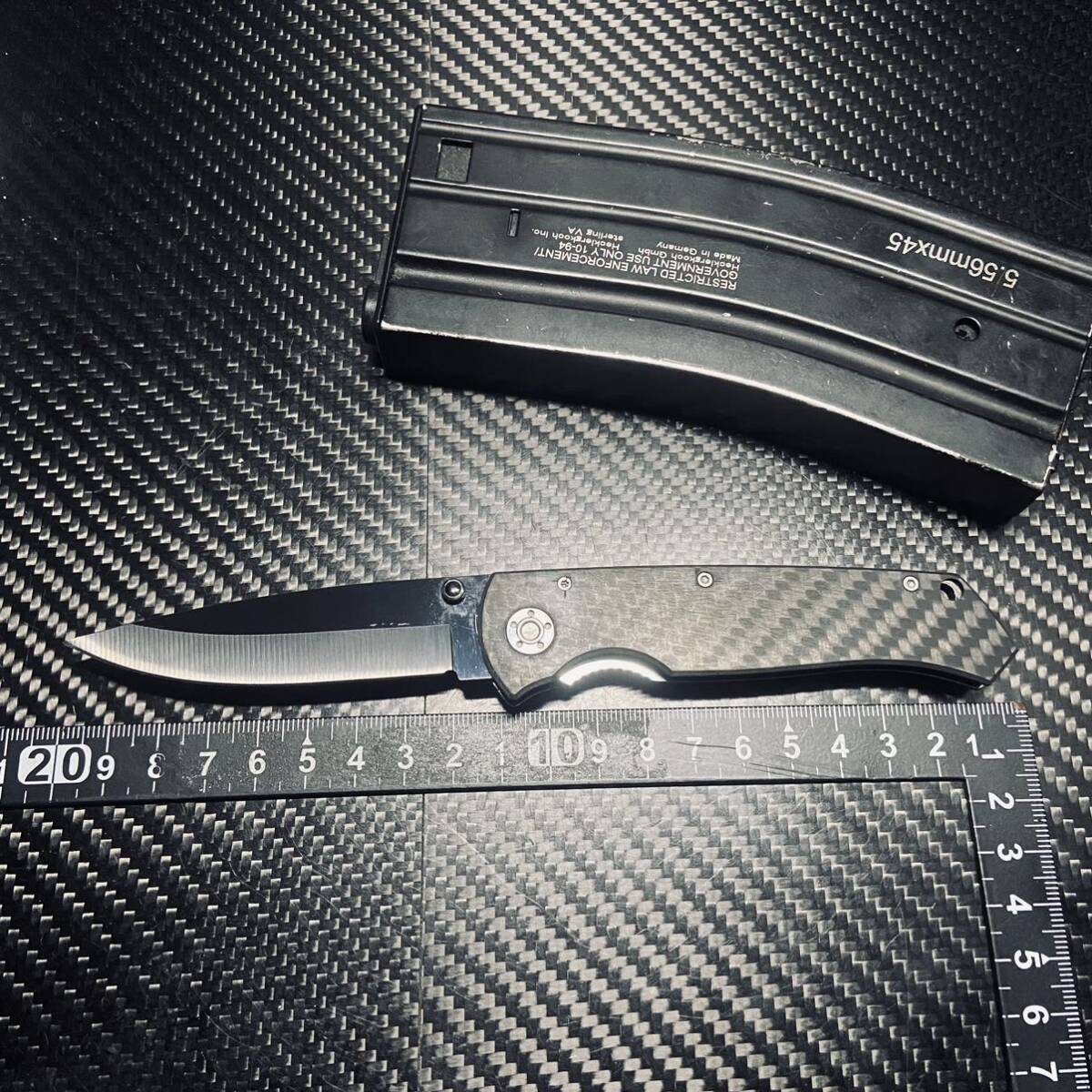 大セイズ20cm 非金属 カーボン製ハンドル セラミック刃 折りたたみナイフ 超軽量61g アウトドアEDC サバイバルの画像9