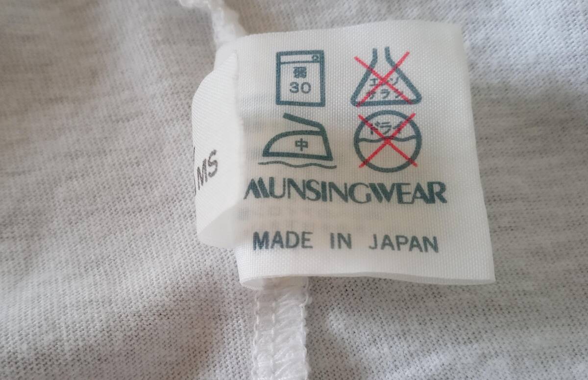  old clothes T-shirt Munsingwear white men's L size made in Japan dirt have Grand Slam 1886 [ Munsingwear wear ]