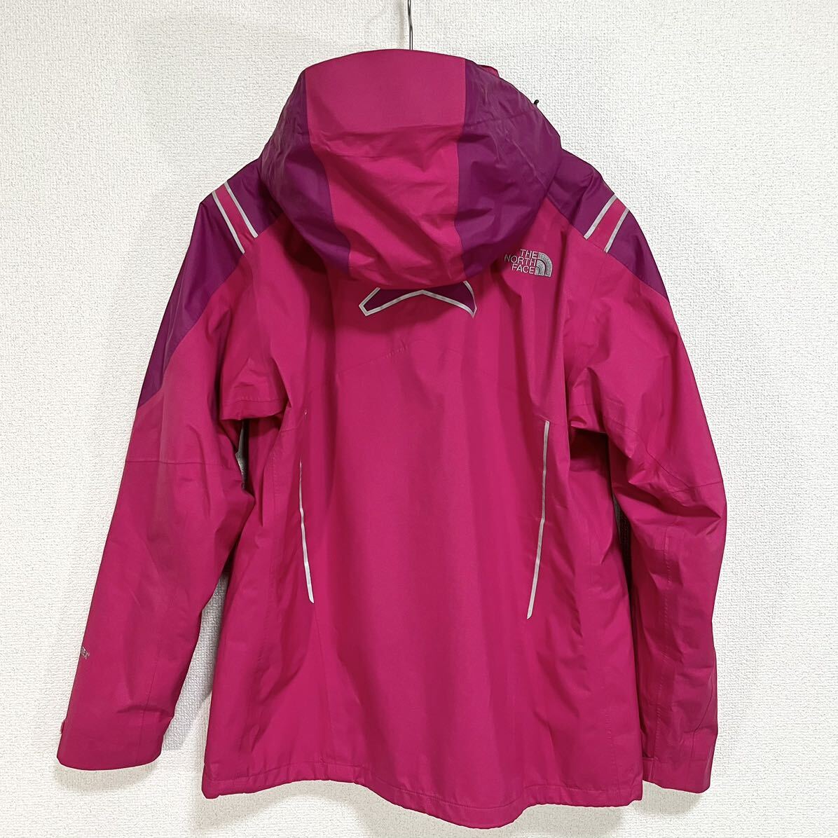 美品 ノースフェイス サミット マウンテンパーカー レディースXL ゴアテックス THE NORTH FACE 透湿防水 フード着脱可 マウンテンライト_画像8