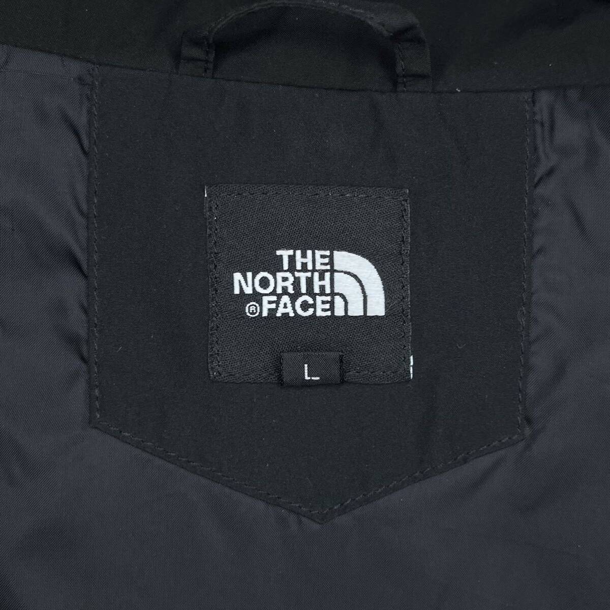 美品人気 ノースフェイス マウンテンパーカー メンズL ブラック 透湿防水 THE NORTH FACE フード着脱 マウンテンライト スクープジャケット_画像10