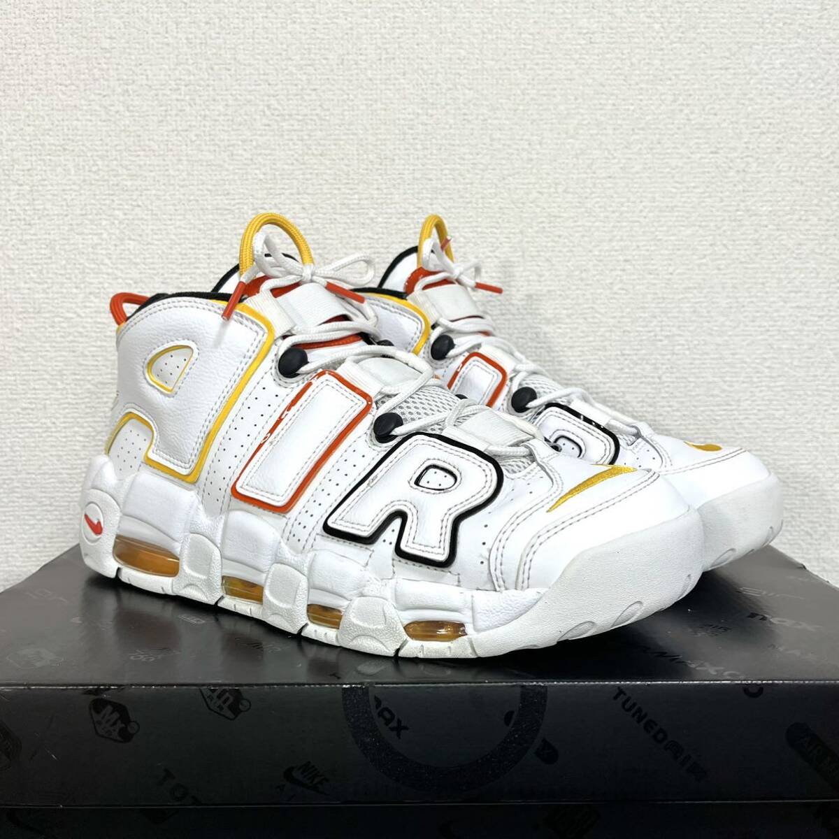 美品希少! NIKE AIR MORE UPTEMPO レイガンズ 27.5cm ナイキ エア モアアップテンポ モアテン dd9223-100 ダンク ジョーダン airmax 95の画像6