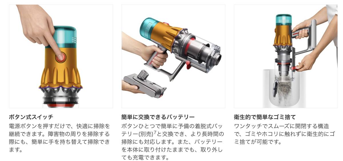 ★Dyson V12s Detect Slim Submarine 送料無料★の画像5