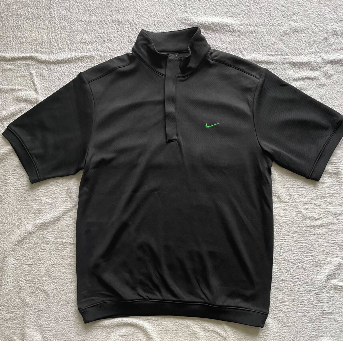 ナイキ◆NIKE　GOLF◆未使用品◆ゴルフシャツ　プルオーバー◆黒　XL_画像1