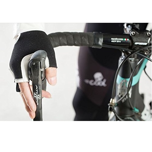 [ free shipping ] cycling half glove sheep white sheepskin L bicycle gloves 