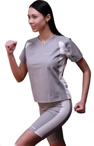 [ распродажа цена ] костюм-сауна тонкий костюм azure gray -× белый M женский диета . количество для жир . горение 