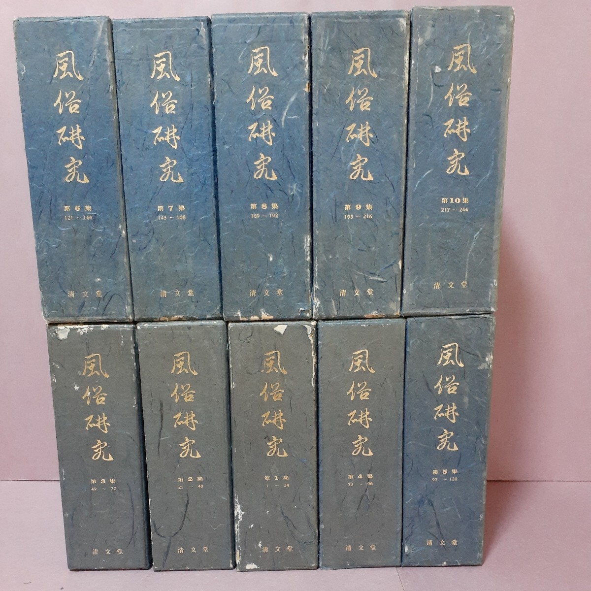 風俗研究　全244冊(全10集)　限定覆刻500組　発行所　清文堂出版_画像1