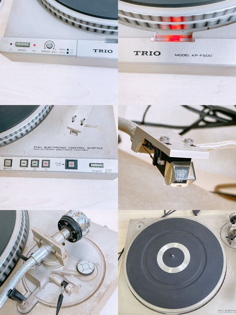 トリオ TRIO カセットデッキ 4点セット チューナー アンプ ターンテーブル オーディオ機器 KX-900 KP-F500 KT-30 KA-70 コード年式 1980年の画像3