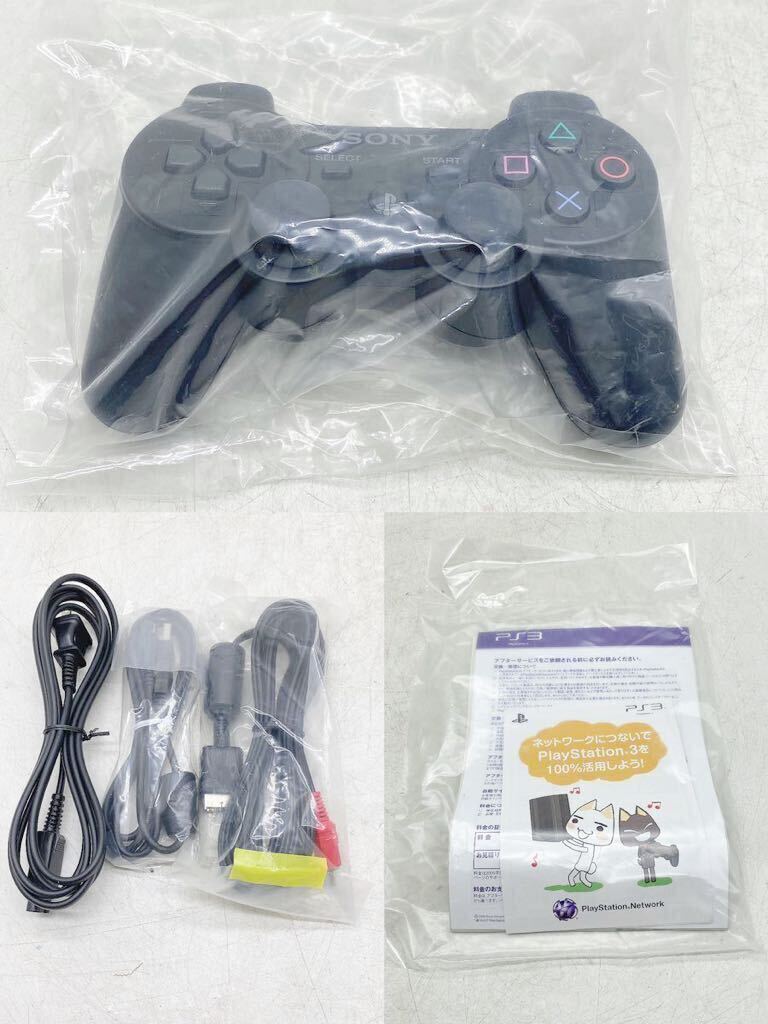 ほぼ新品未使用★ソニー SONY PS3 プレイステーション3 チャコールブラック PlayStation3 CECH-2000A 120GB コントローラー 付属品 一式の画像6