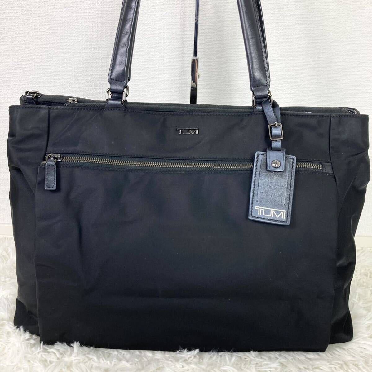 1円【美品 入手困難】TUMI トゥミ ビジネスバッグ ブリーフケース トートバッグ 肩掛け A4 メンズ バリスティック ナイロン レザー 本革 黒_画像2