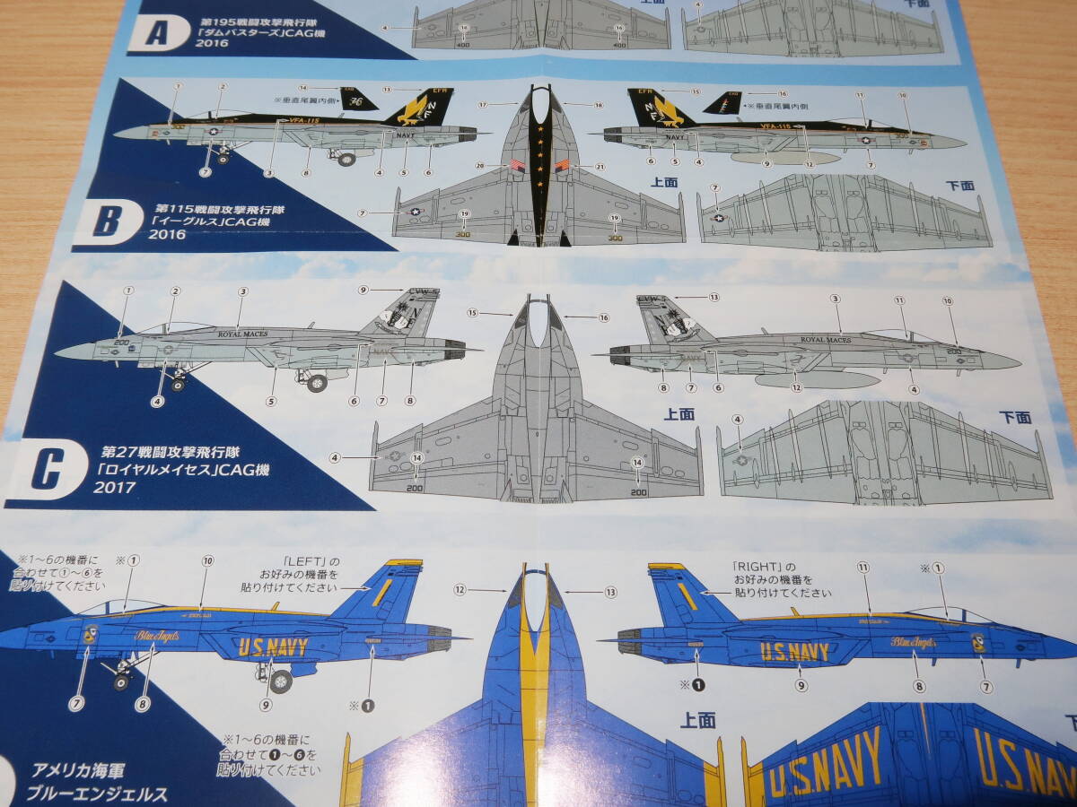 1/144 F/A-18E スーパーホーネット VFA-27 第27戦闘攻撃飛行隊 ロイヤルメイセス CAG機 2017 スーパーホーネットファミリー2 エフトイズの画像9