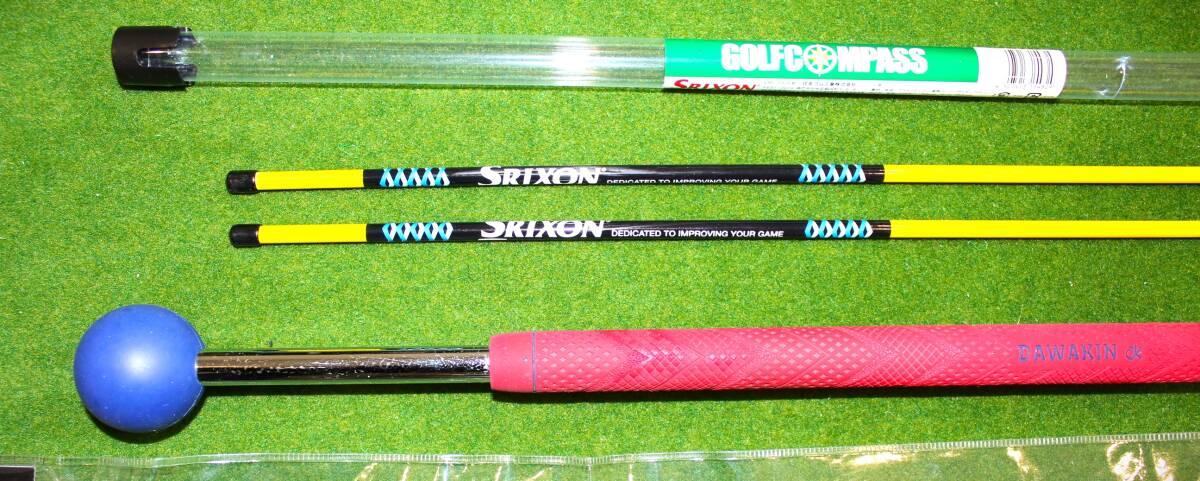Lynx ゴルフ ダワ筋スティック プロ（赤×紺）47.5インチ＋スリクソン アライメントスティック練習機具セットの画像4
