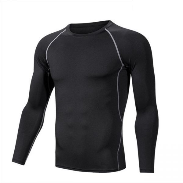  длинный рукав нижняя рубашка [XL] мужской нижний одежда круглый вырез контакт охлаждающий охлаждающий внутренний компрессионная одежда внутренний рубашка Golf одежда 